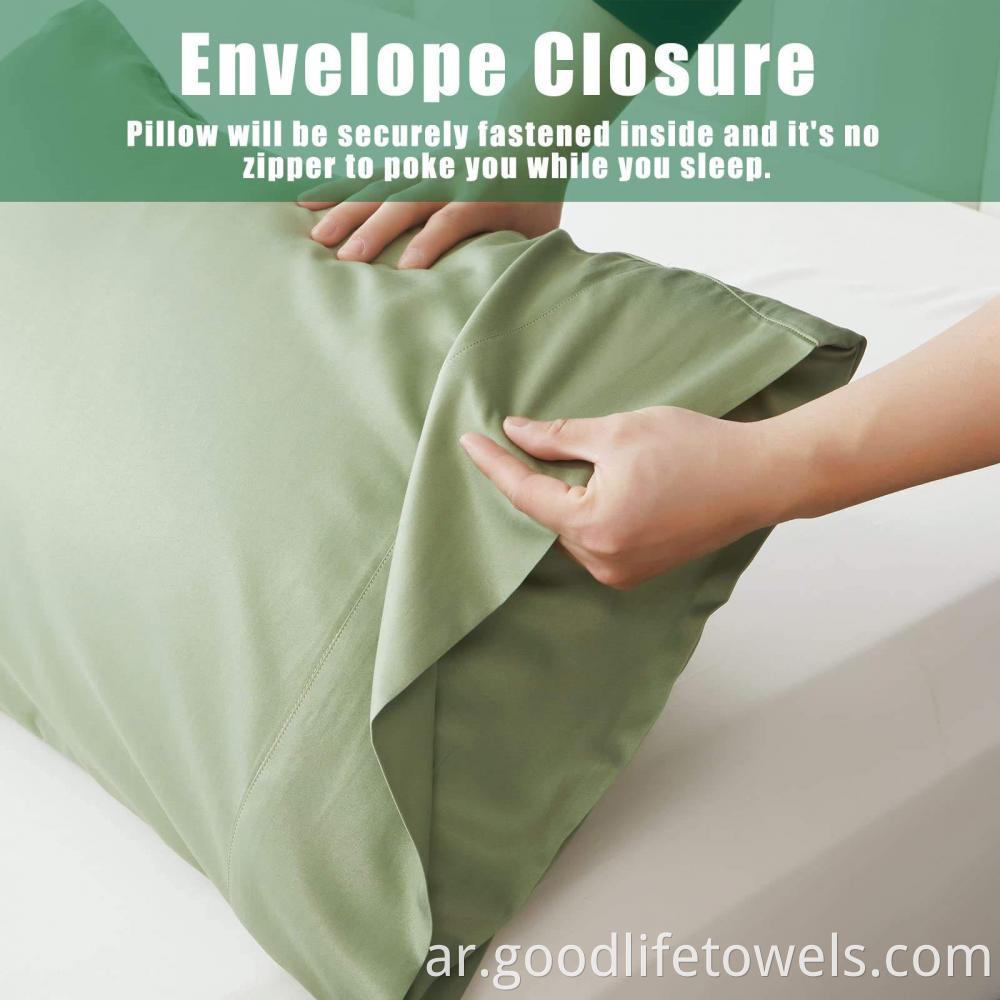 Eco Friendly Bamboo Envelope Pillow Cover Case